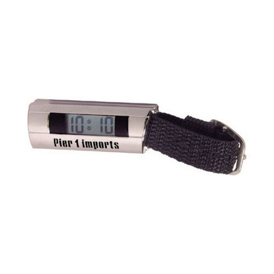 Die Cast Metal LCD Strap Clock