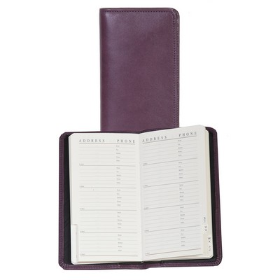 Italian Leather Telephone/Address Pocket Book