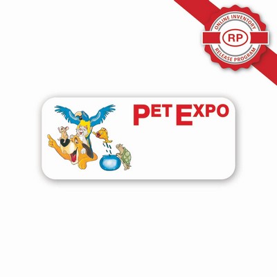 Full Color 50 Mil Name Badge (1.5"X3.5") Rectangle