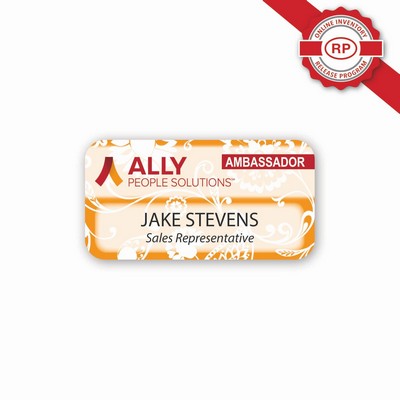 Laminated Name Badge (1.5"x2.875") Rectangle