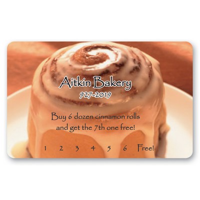 USA Made Loyalty & Membership Punch Card (2.125"x3.375") (11 Mil)