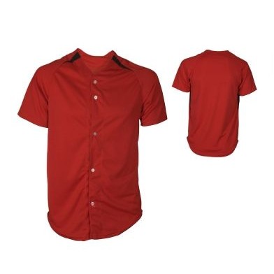 Adult Pro-Weight Pro-Style Full Button Baseball Jersey Shirt w/Contrast Front Insert
