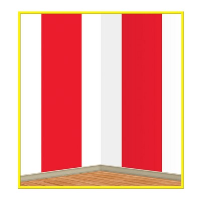 Red & White Stripes Backdrop