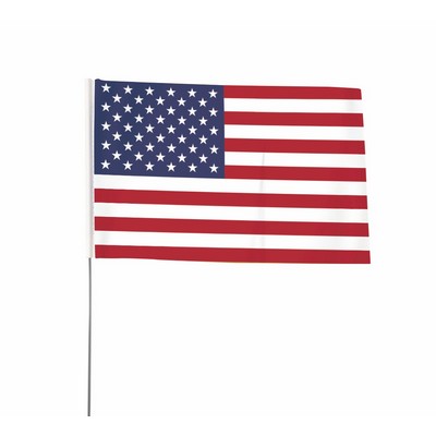 Hand Flag w/Single Side Package (18"x 12")