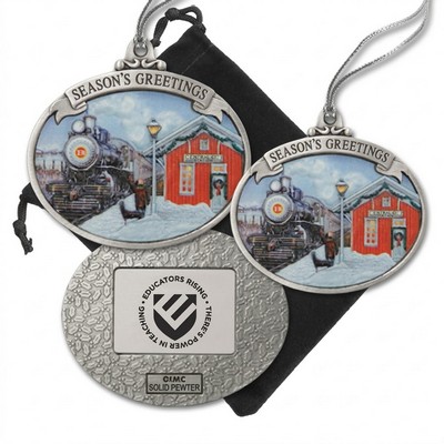3D Gallery Print Collection Cabin & Moon Ornaments (Full Size Imprinted)