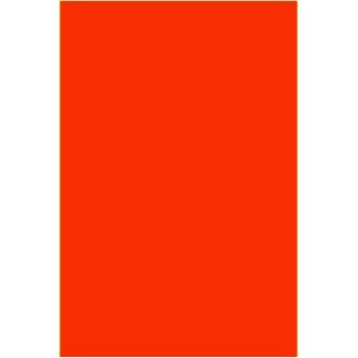 Fluorescent Red Rectangle Labels - 3" x 5"