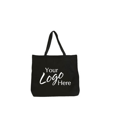 Canvas Jumbo Tote Bag w/5" Gusset (20"x15"x5")