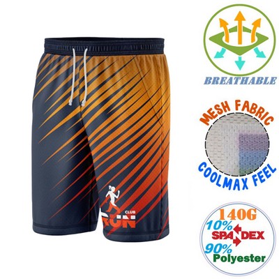 Men's 160 GSM Birdseye Mesh Performance Coolmax Short, Soft & Stretchy
