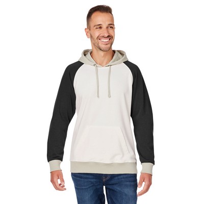 J AMERICA Unisex Vintage Tricolor Hooded Sweatshirt