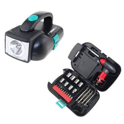 24PCS LED Flashlight Household Tool Kit