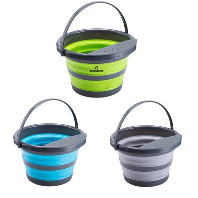 1 1/16 Gallon 4L Collapsible Water Container Bucket with Handle