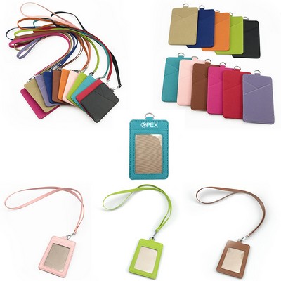 PU Leather Badge Holders