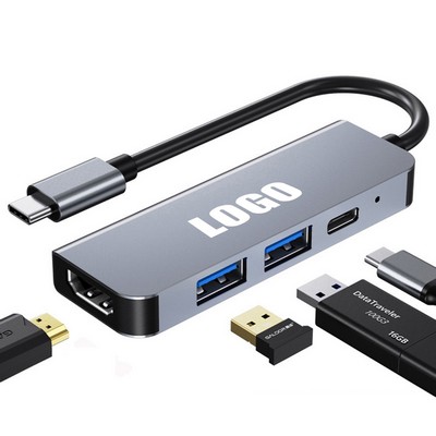 4-In-1 Type C Hub Adapter