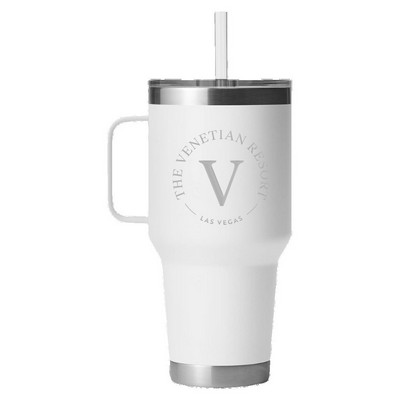 35oz. Insulated Tumbler with Handle and Straw