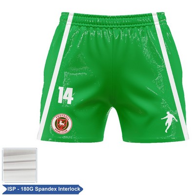 Women's Sublimation Soccer Shorts - 180G Spandex Interlock