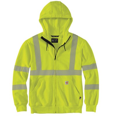 Carhartt 105786 Mens FR HV Force Full Zip Class 3 Sweatshirt