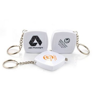 Retractable Mini Body Tape Measure w/ Keychain