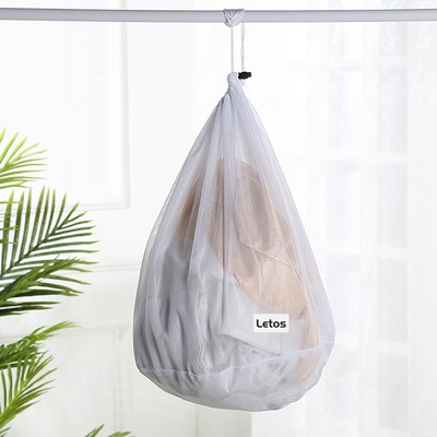 16x20" Fine Mesh Laundry Bags Laundry Wash Bags Drawstring Laundry Bag-Woven Label