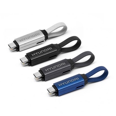 2-in-1 USB-C Charging Cable with Lightning Adapter - 60W Fast Charge