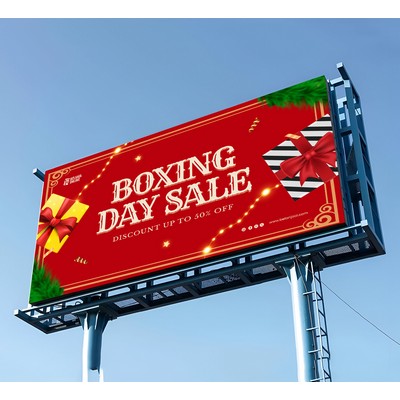 Billboard Banners with Left and Right Pole Pocket 1' x 1' (SQFT)