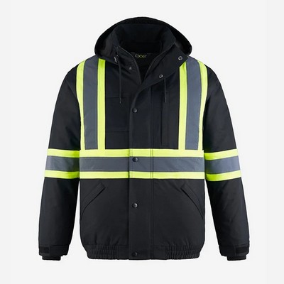 Peterbuilt Hi-Vis 3-in-1 Bomber Jacket w/Detachable Hood