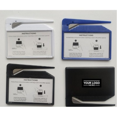 Business Card Letter Opener