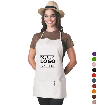 3-Pocket Kitchen Apron 27.6"x31.5"