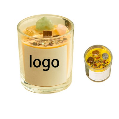 Crystal Stone Dried Flower Fragrance Candle