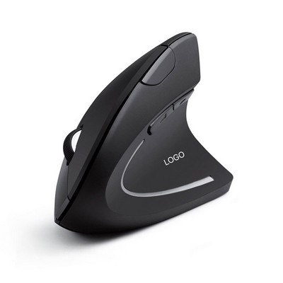 Ergonomic Vertical Wireless Mouse Dual-Mode (Bluetooth 5.0 + 2.4G USB) Silent Mouse Upright Hand