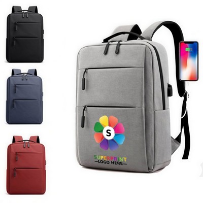 Modern Backpack with USB Charging Port