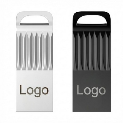 4GB Metal Bar USB 2.0 Thumb Drive with Loop