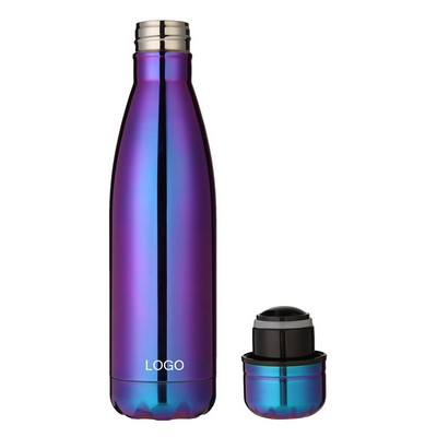 Custom Insulation Vacuum Cola Shape Bottle Shining Purple 17 Oz.