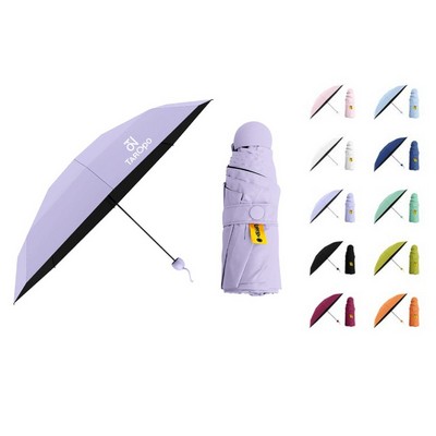 Upf50+ Mini Foldable Travel Umbrella