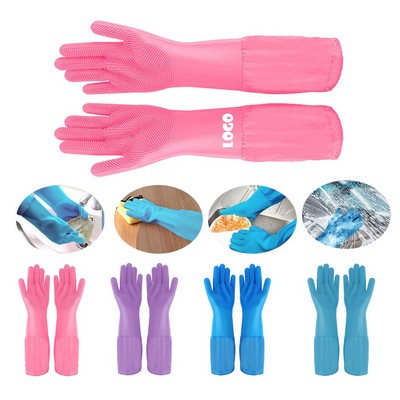 Long-Reach Cleaning Gloves with Silicone Grip Spikes