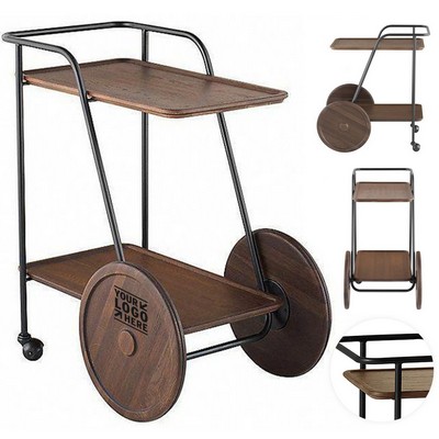 Vintage Industrial Beverage Cart