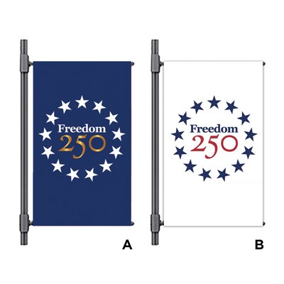 Freedom 250 Pole Banners (Priced Per SF - Per Side)