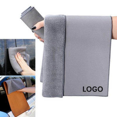Double-Sided Suede/Coral Fleece Car Cleaning Cloth