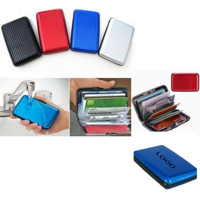 Aluminium Metal Credit Card Wallet Holder Moneybag Storage Prevent Identity Theft