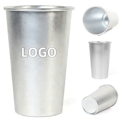 Professional 16oz Reusable High-Retention Lightweight Custom Aluminum Cup