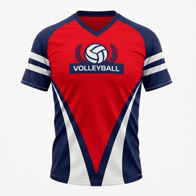 Men's Custom Short Sleeve Volleyball Jersey 160GSM