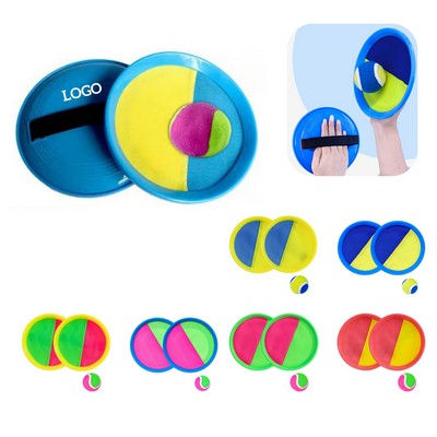 Toss and Catch Ball Set Game - 2 Discs & 1 Ball