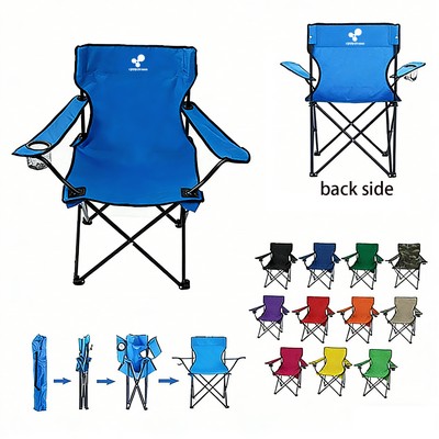 Portable Folding Camping Chair With Carry Bag Outdoor Event Beach Chair