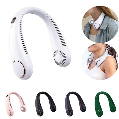 2000mAh Portable Bladeless Neck Hanging Fan