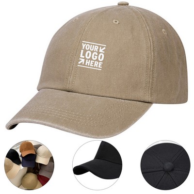 Classic Washed Cotton Baseball Cap