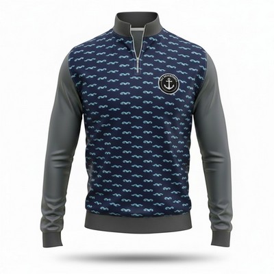 Sublimated Lightweight Quarter Zip Sweatshirt 250GSM
