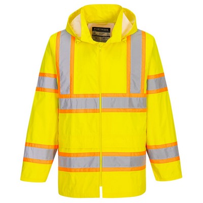 Portwest UH400 Hi-Vis Contrast Tape Rain Traffic Jacket