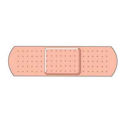 Adhesive Bandage Promotional Magnet w/ Strip Magnet (3 Square Inch)