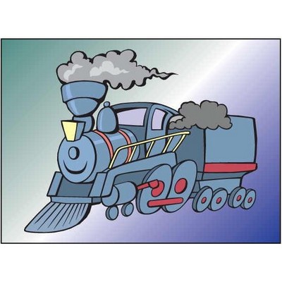 Steam Engine Metal Photo Magnet (2 1/2"x3 1/2")