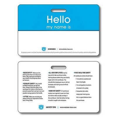Plastic I.D./Wallet Card with Punch - 2.125x3.375 - 14 pt.