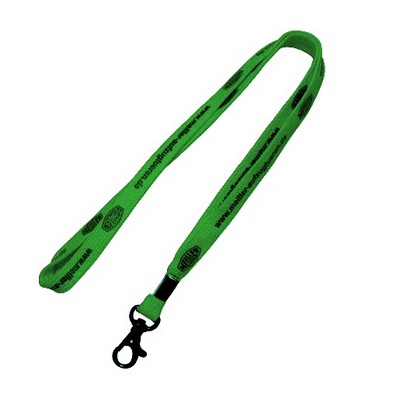 5/8" Green Tubular Lanyard (15 Mil)
